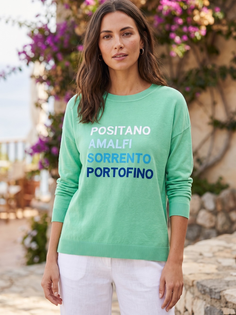 LOFT Mint Green Italy 🇮🇹 Knit Top Large